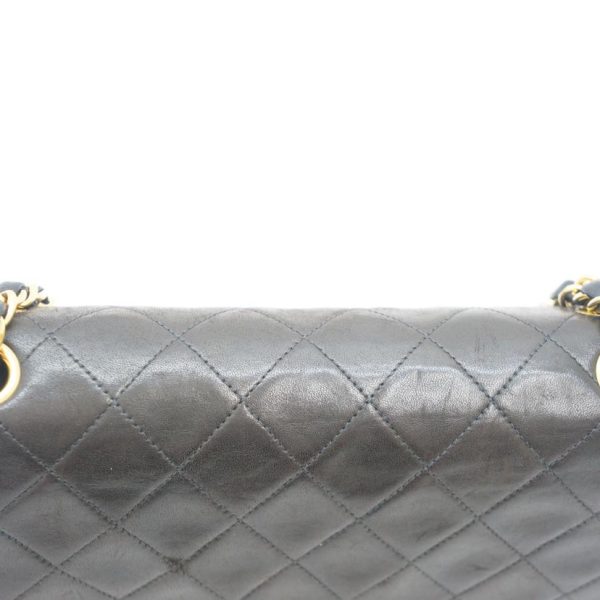 04896 8 Chanel Matra Sera Lambskin W Flap Chain Shoulder Bag