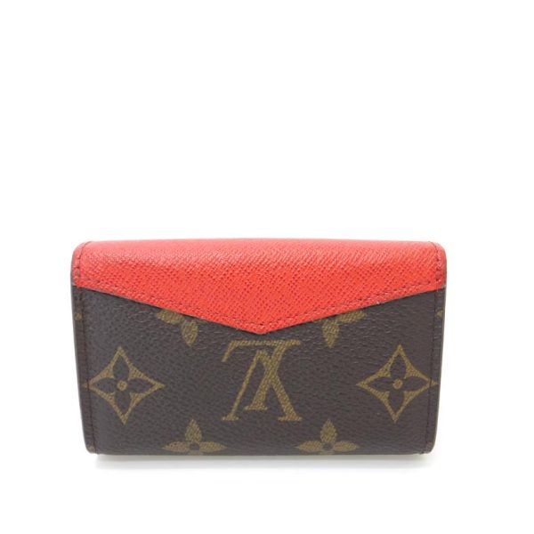 04897 2 Louis Vuitton Portefeuil Pallas Compact Monogram Wallet Bag Brown