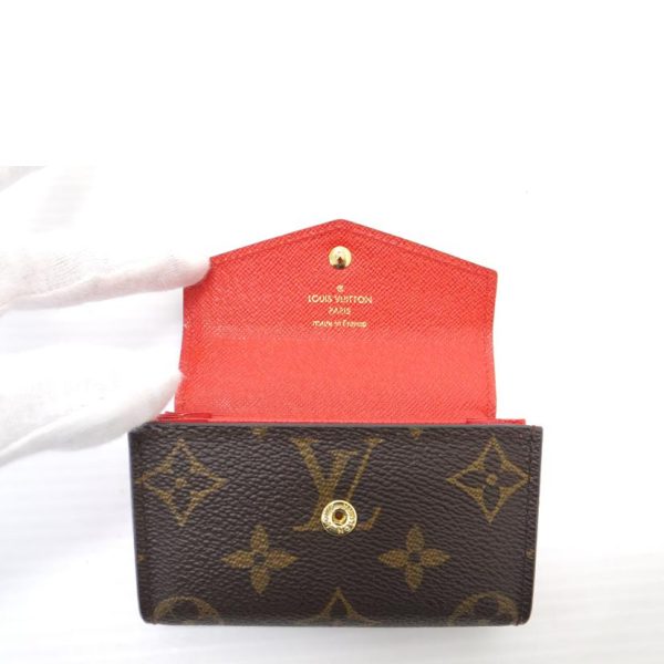 04897 5 Louis Vuitton Portefeuil Pallas Compact Monogram Wallet Bag Brown