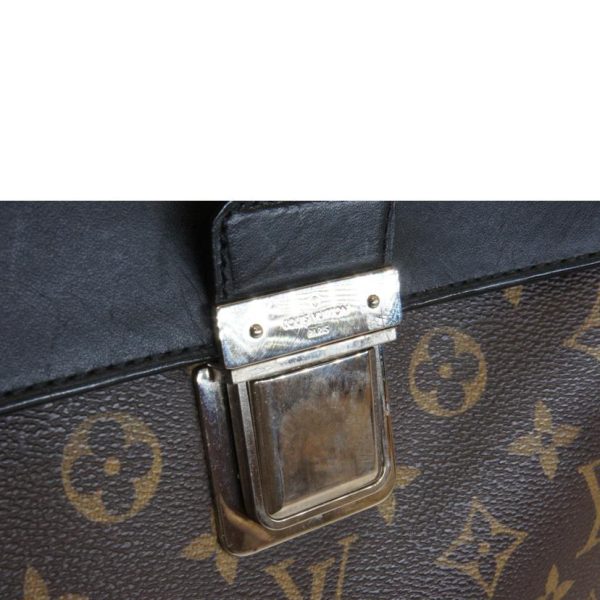 04908 7 Louis Vuitton Soft Briefcase Monogram Macassar Bag Brown