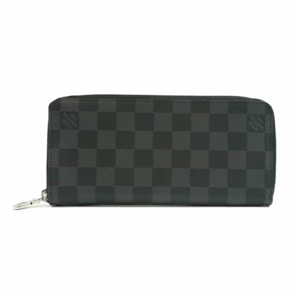 04919 1 Louis Vuitton Zippy Wallet Vertical Damier Graphite