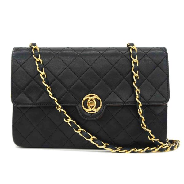 04947 1 Chanel Vintage Turn Lock Chain Shoulder Bag