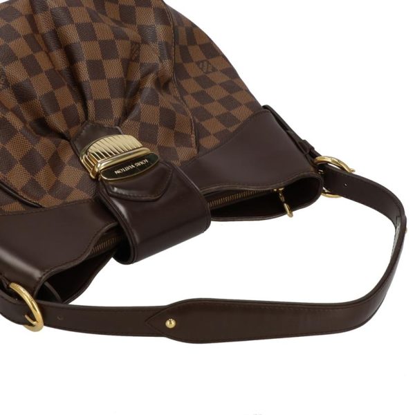 04992 4 Louis Vuitton Sistine PM Damier Ebene Bag Brown