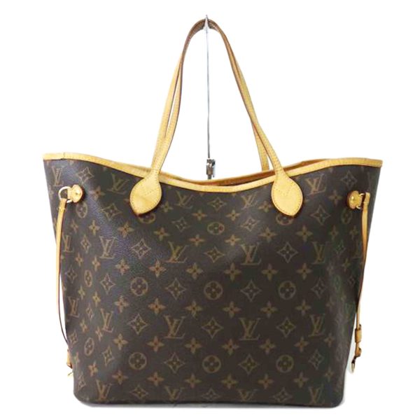 05134 1 Louis Vuitton Neverfull MM Monogram Tote Bag Brown