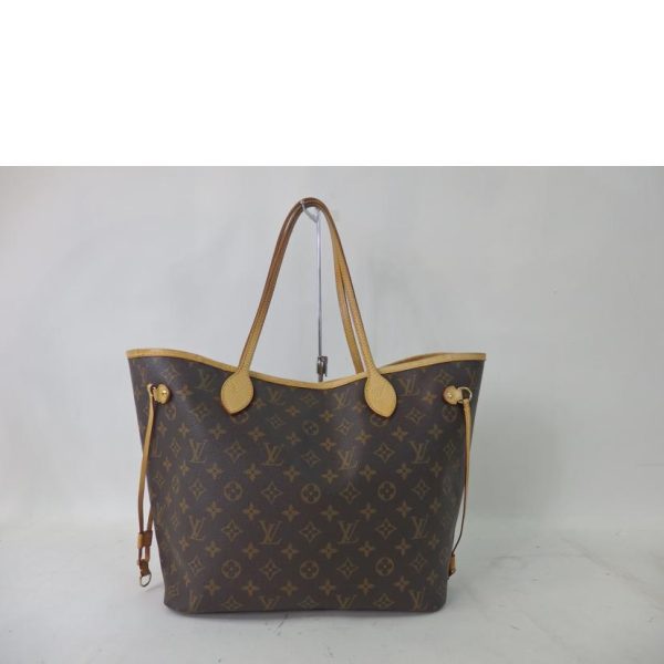 05134 2 Louis Vuitton Neverfull MM Monogram Tote Bag Brown