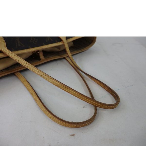 05134 5 Louis Vuitton Neverfull MM Monogram Tote Bag Brown