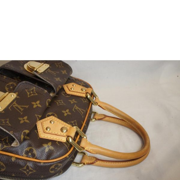 05203 4 Louis Vuitton Manhattan Monogram Handbag Brown