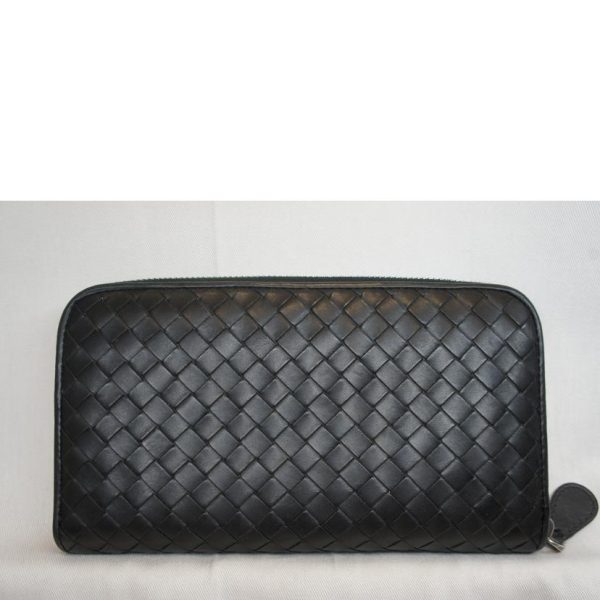 05230 2 Bottega Veneta Intrecciato Round Zipper Wallet