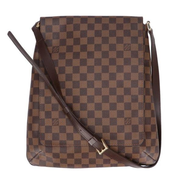 05234 1 Louis Vuitton Musette Damier Ebene Bag Brown