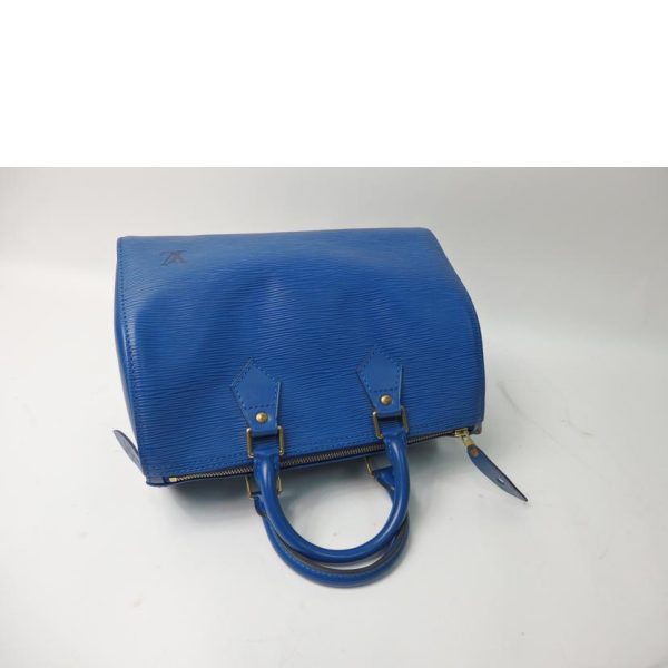 05236 4 Louis Vuitton Speedy 25 Bag Epi Toledo Blue