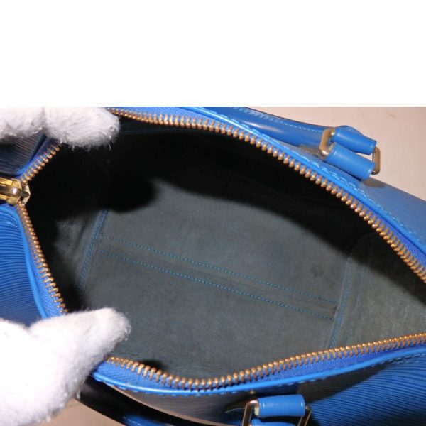 05236 6 Louis Vuitton Speedy 25 Bag Epi Toledo Blue