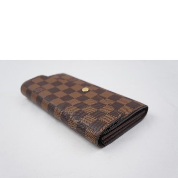 05238 3 Louis Vuitton Portefeuil Sarah Damier Ebene Wallet Brown