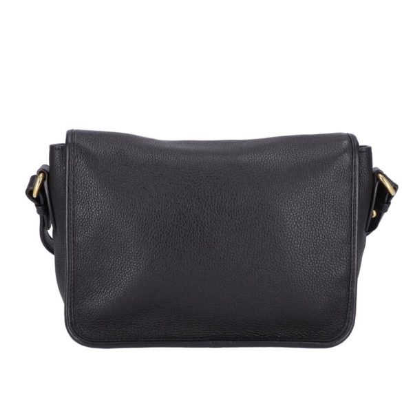 05247 2 Prada Leather Shoulder Bag Vetero Phoenix Black