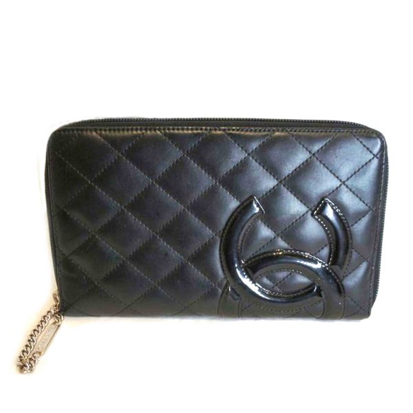 05288 1 Chanel Cambon Line Round Zipper Organizer