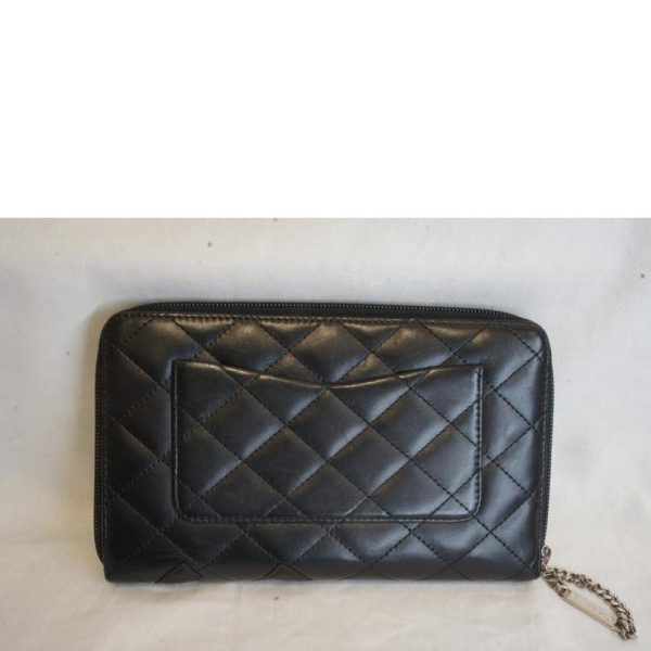 05288 2 Chanel Cambon Line Round Zipper Organizer