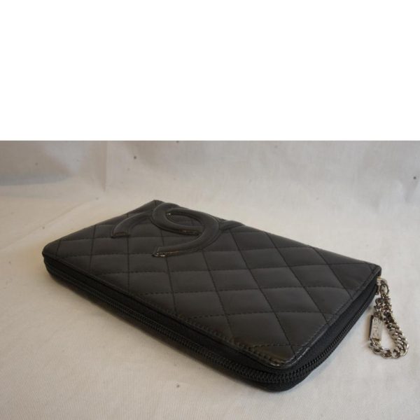 05288 3 Chanel Cambon Line Round Zipper Organizer