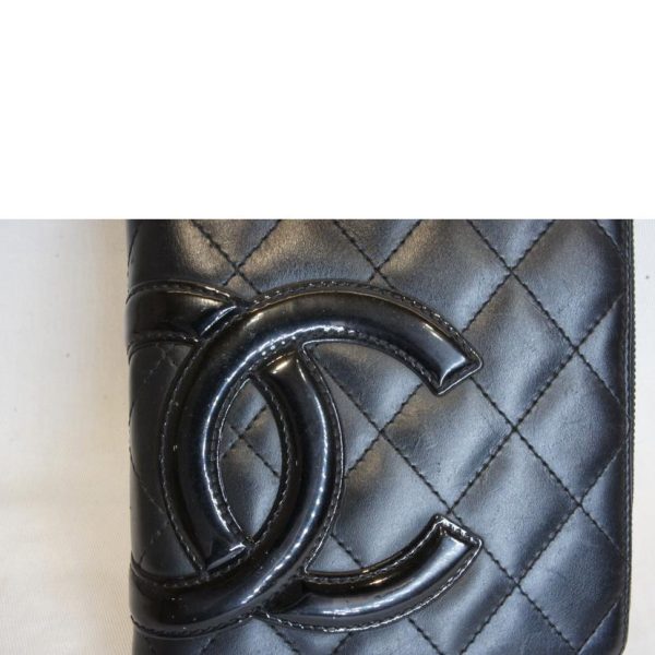 05288 9 Chanel Cambon Line Round Zipper Organizer