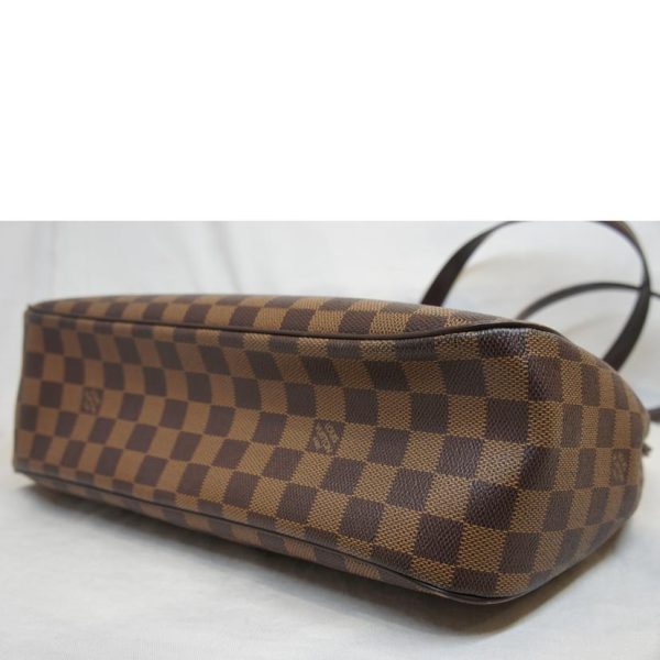 05326 3 Louis Vuitton Parioli Damier Handbag Ebene Brown