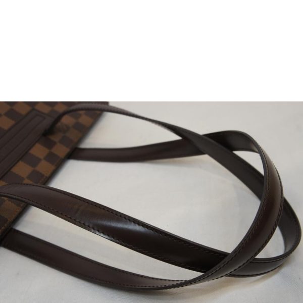 05326 4 Louis Vuitton Parioli Damier Handbag Ebene Brown