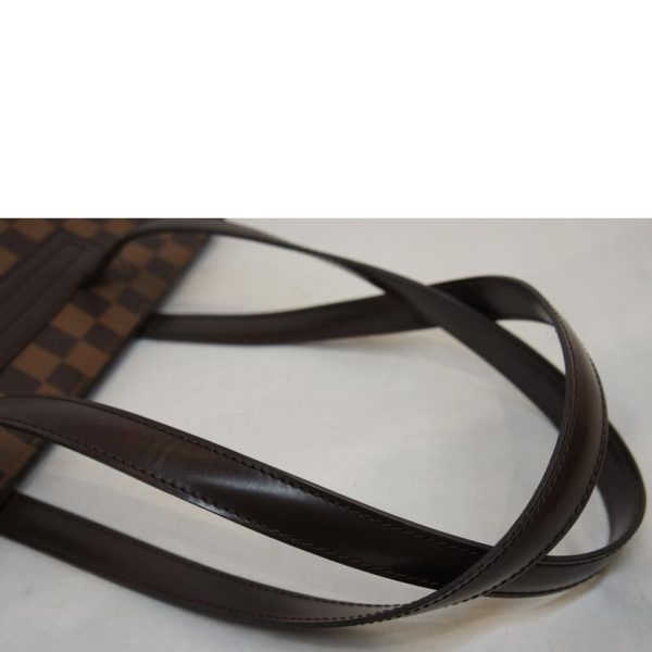 05326 5 Louis Vuitton Parioli Damier Handbag Ebene Brown