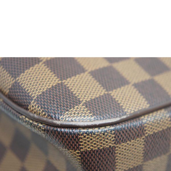 05326 9 Louis Vuitton Parioli Damier Handbag Ebene Brown