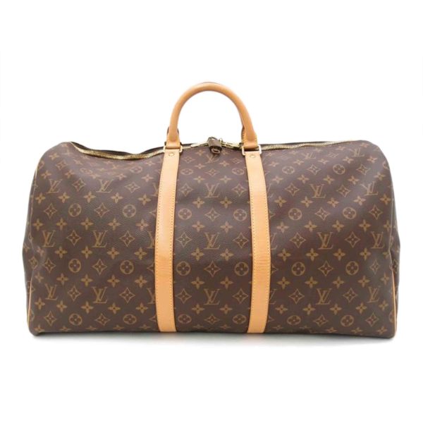 05342 1 Louis Vuitton Keepall 55 Duffel Bag Monogram Brown