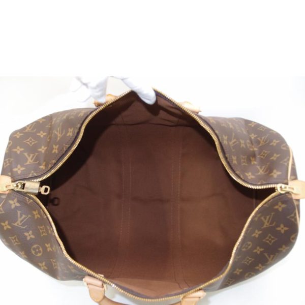 05342 5 Louis Vuitton Keepall 55 Duffel Bag Monogram Brown