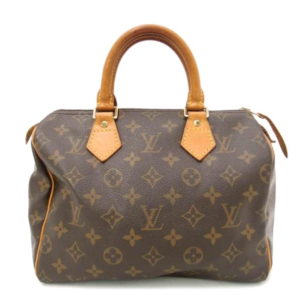 05359 1 Louis Vuitton Old Speedy 25 Monogram Bag Brown