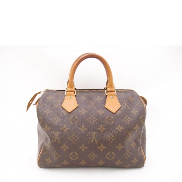 05359 2 Louis Vuitton Old Speedy 25 Monogram Bag Brown