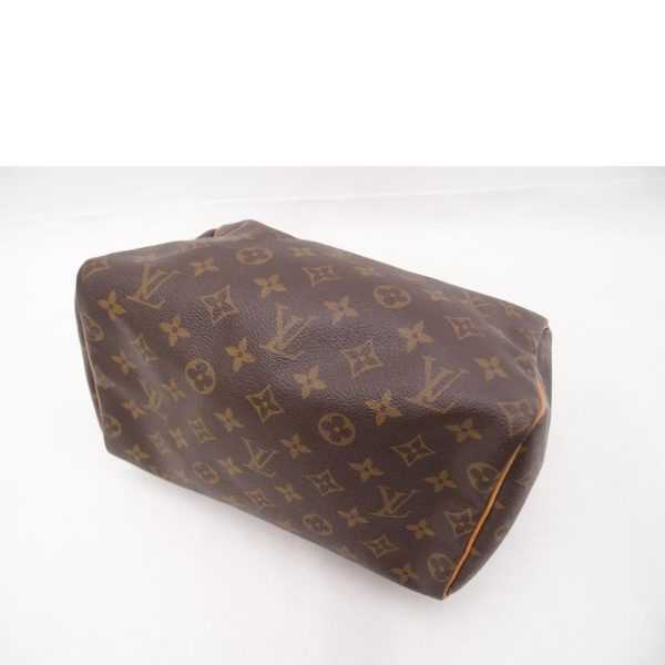 05359 3 Louis Vuitton Old Speedy 25 Monogram Bag Brown