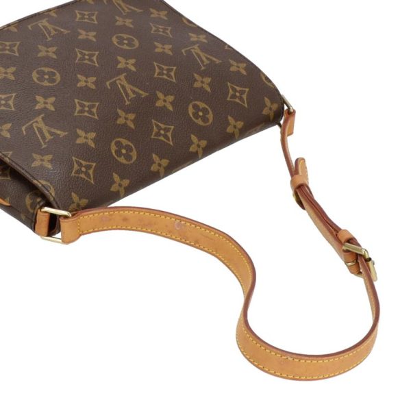 05418 4 Louis Vuitton Musette Tango Shoulder Bag Brown