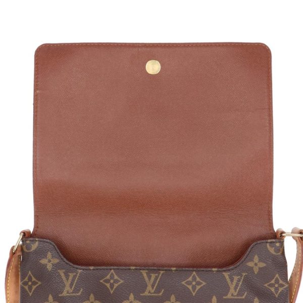 05418 6 Louis Vuitton Musette Tango Shoulder Bag Brown