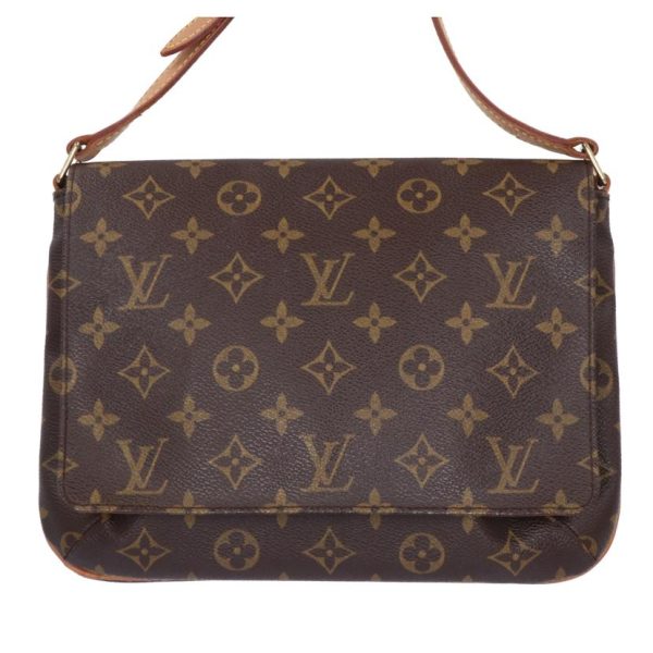 05418 7 Louis Vuitton Musette Tango Shoulder Bag Brown