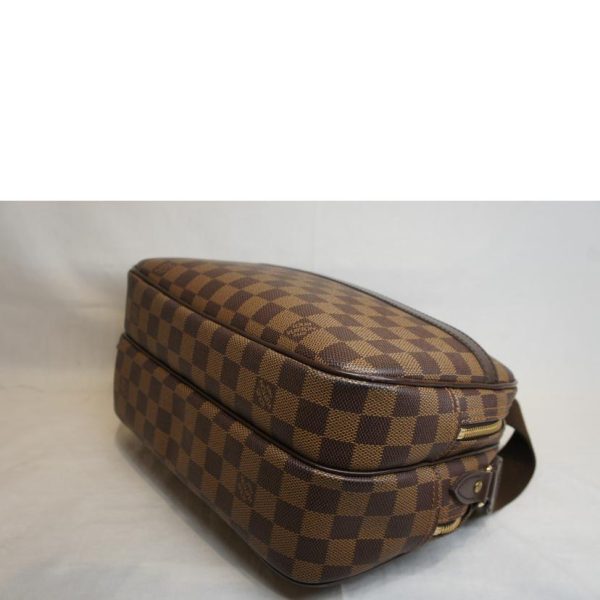 05456 3 Louis Vuitton Reporter Damier Shoulder Bag Brown