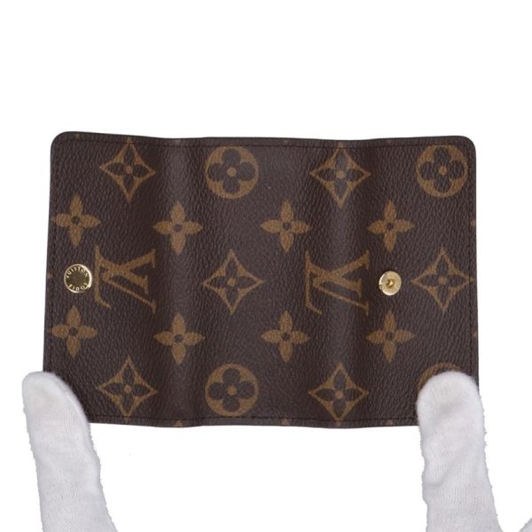 05531 3 Louis Vuitton Multicle Monogram Key Case Brown