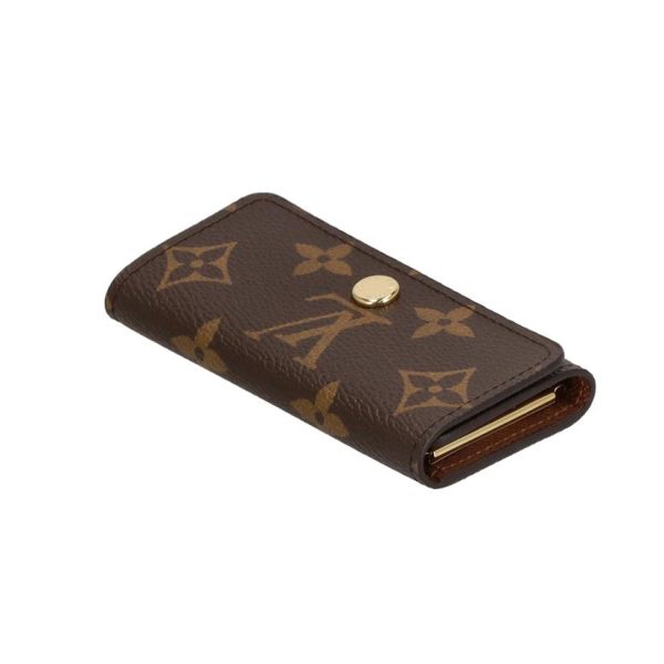 05531 6 Louis Vuitton Multicle Monogram Key Case Brown