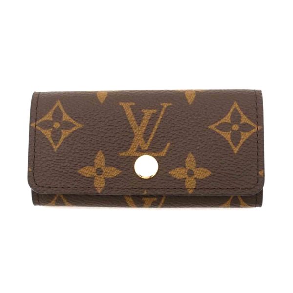 05548 1 Louis Vuitton Multicle 4 Monogram Wallet Brown