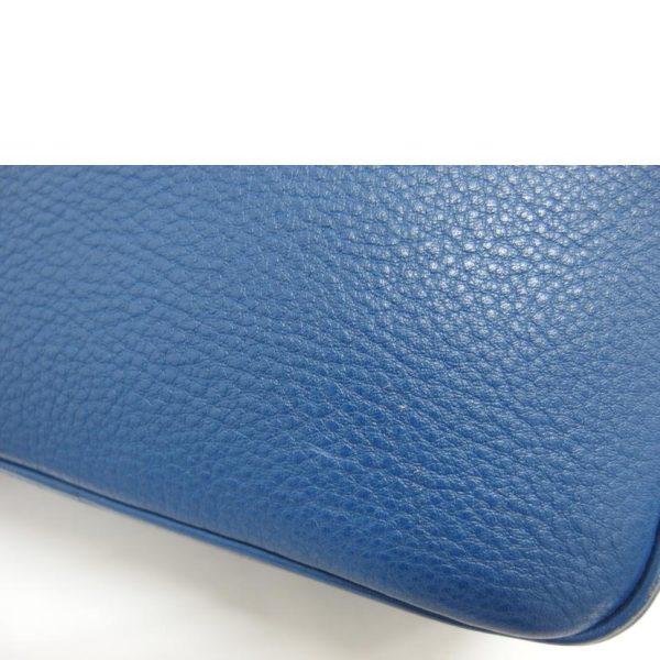 05569 10 Prada Vitello Phoenix Leather Shoulder Bag Blue