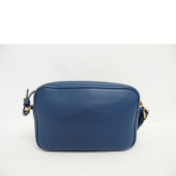 05569 2 Prada Vitello Phoenix Leather Shoulder Bag Blue