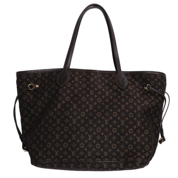 05639 2 Louis Vuitton Neverfull Monogram Tote Bag Brown