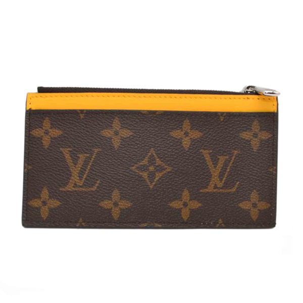 05813 1 Louis Vuitton Coin Card Monogram Card Holder Jaune Mat