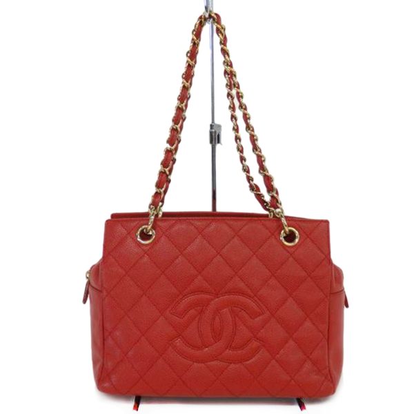 05823 1 Chanel Caviar Skin Petit Timeless Chain Tote