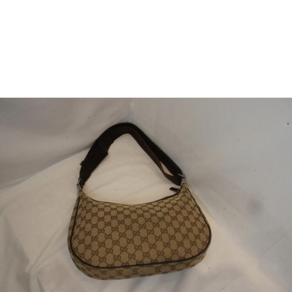 05865 2 Gucci GG Canvas Shoulder Bag Beige