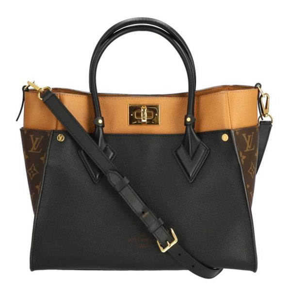 05895 1 Louis Vuitton On My Side MM Tote Bag Brown