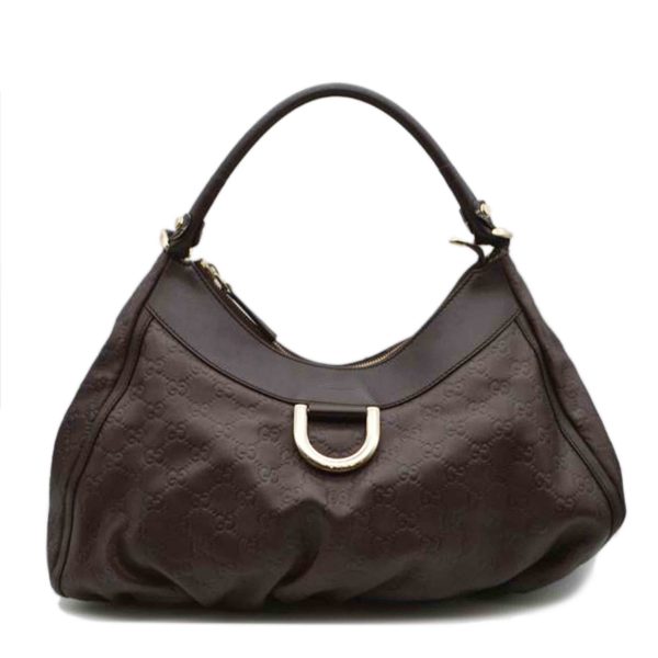 05899 1 Gucci Shima Abbey Leather One Shoulder Bag