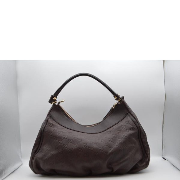 05899 2 Gucci Shima Abbey Leather One Shoulder Bag