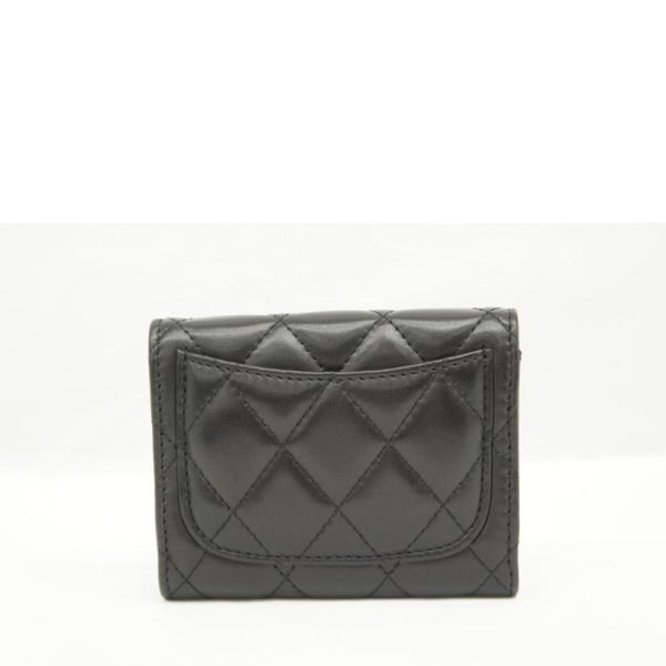 05899 2 Chanel Classic Flap Card Case Black