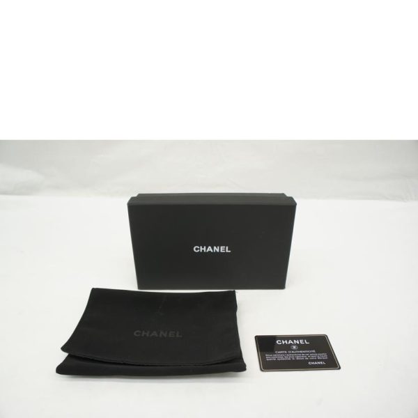 05899 6 Chanel Classic Flap Card Case Black