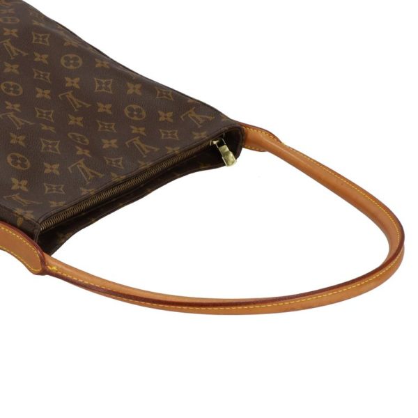 05975 3 Louis Vuitton Looping GM Monogram Bag Brown