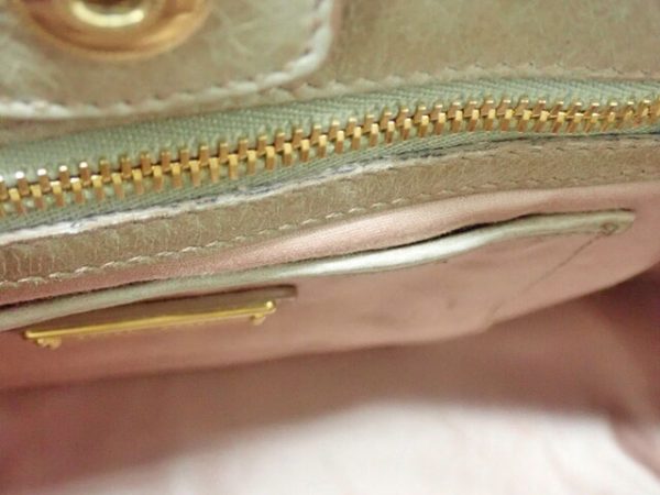 060417 04 03 MIU MIU Ribbon 2way Hand bag Ribbon RN0818